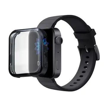 

2PCS Full Cover Protective TPU Smart Watch Case Durable Shockproof Anti-Scratch Sport Watch Shell Compatible for MI Watch
