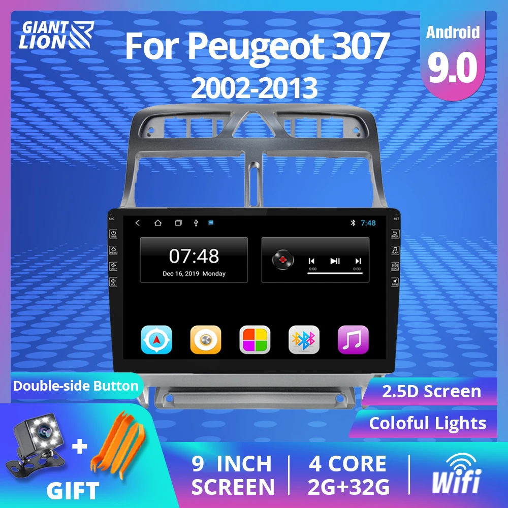 Автомобильный радиоприемник IPS Android 9 0 No 2 Din Bluetooth GPS навигация мультимедийный