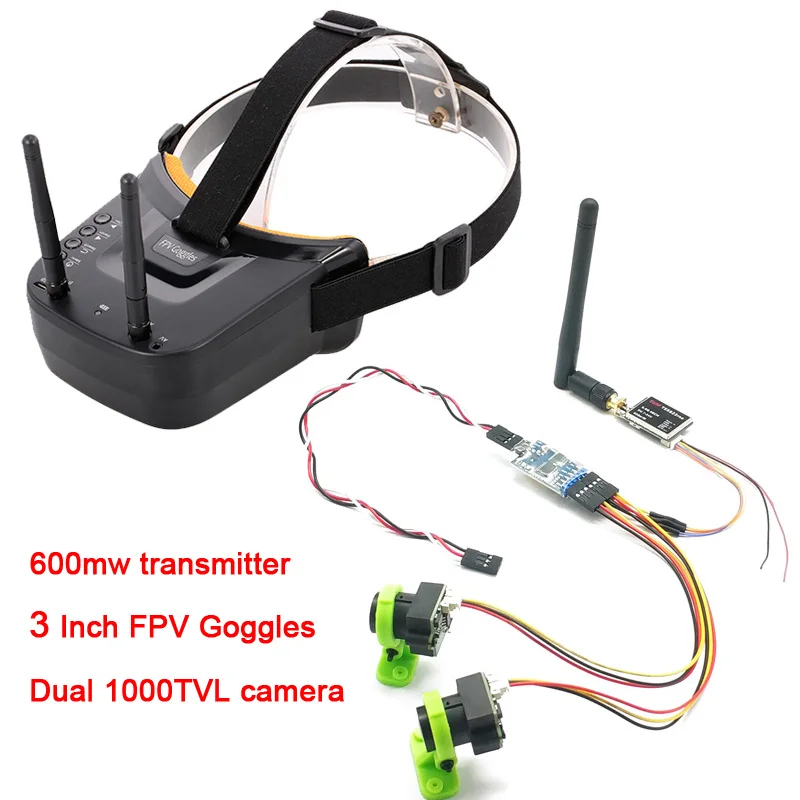 3 канальная двойная видеокамера CMOS 1000TVL fpv камера с 5 8G 40CH двумя антеннами дюймовые