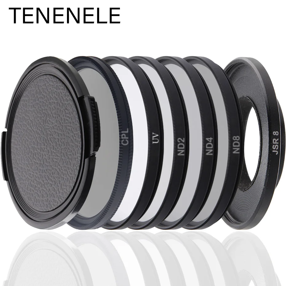 Фильтр TENENELE для экшн камеры Sjcam SJ8 фильтр CPL/ND 2 4 8 защита от УФ лучей аксессуары