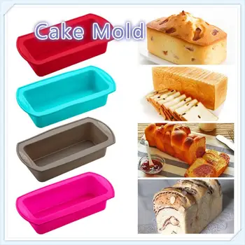 

Binaural Rectangular Toast Bread Tray Mold Silicone Cake Non-stick Baking Mold Cake Pan Muffin Mould Cake Tools Baking Gadgets