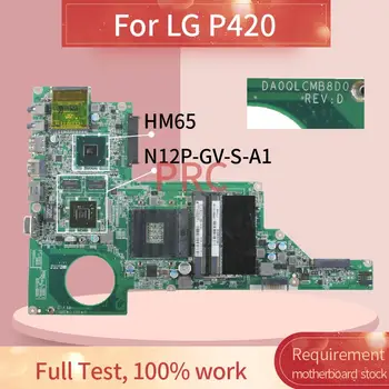 

For LG P420 Laptop motherboard DA0QLCMB8D0 N12P-GV-S-A1 HM65 DDR3 Notebook Mainboard