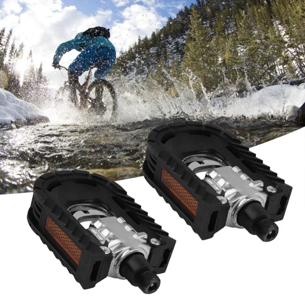2 x педали plegable en negro para bicicleta ciclismo MTB