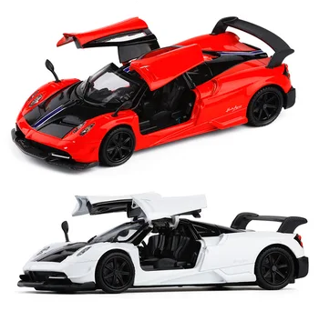 

1:32 high simulation electric version of Pagani Fengshen BC one-click door alloy sound and light children toy car model