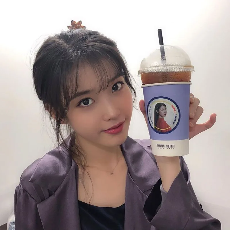 IU De Luna, стиль знаменитостей, Свободный плащ средней длины, пальто в стиле ретро с принтом подсолнуха, осенняя одежда