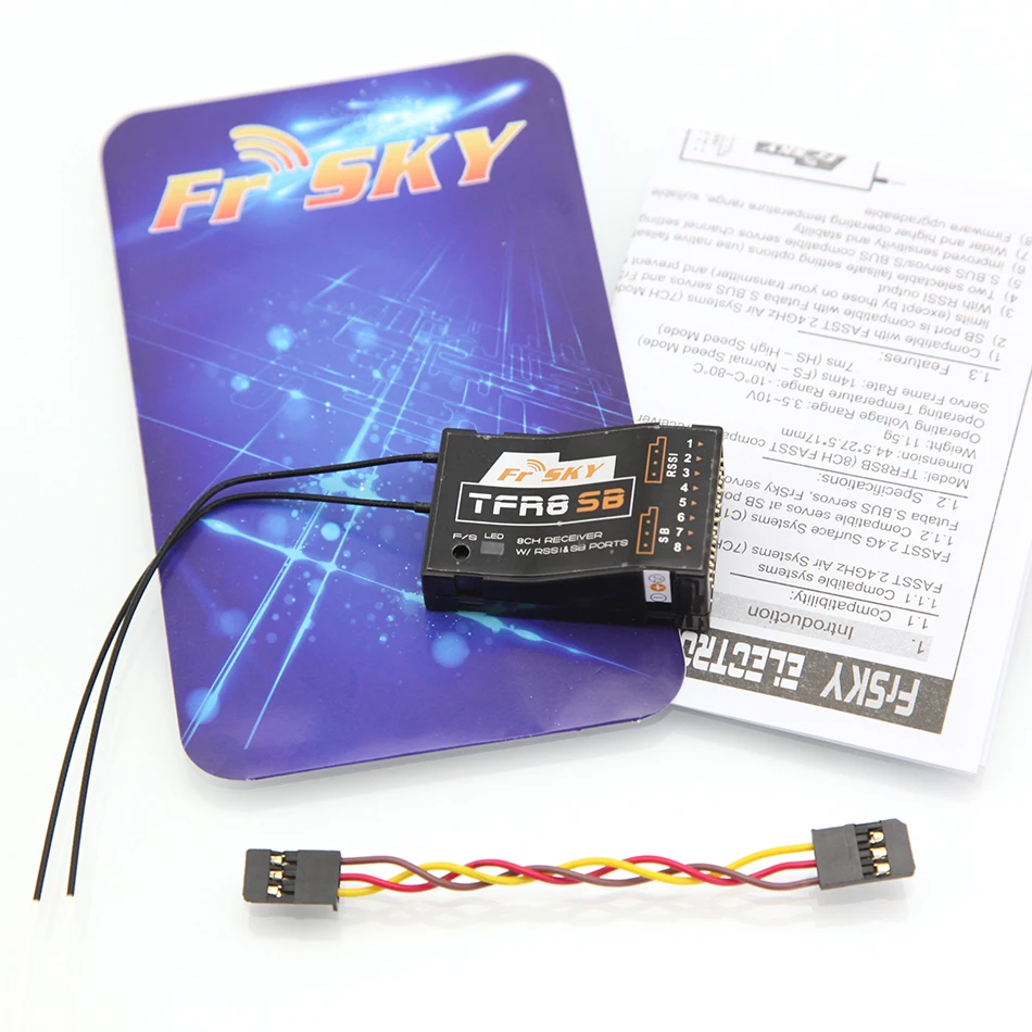 Приемник FrSky TFR8SB 8/16ch 2,4 Ghz S. Bus с RSSI Futaba Совместимость с FASST(технологией стандартных систем с гибкой архитектурой