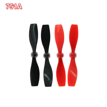 

2 Pairs 75mm CW CCW Propeller for 716 1mm/2mm Shaft Coreless Motor for DIY Toy RC Airplane Model