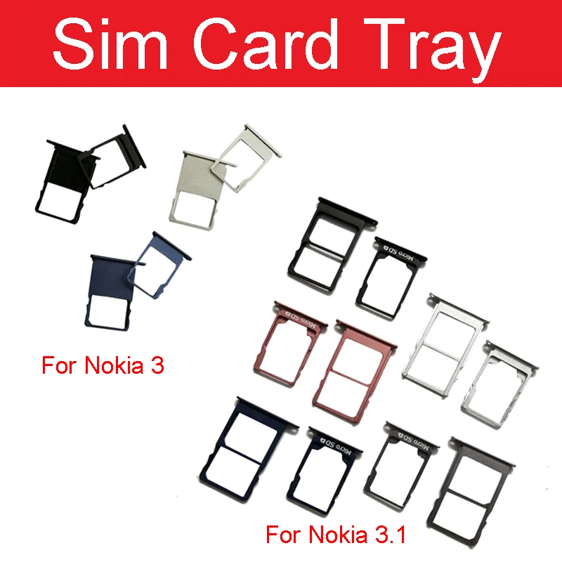 1 комплект держатель для sim-карты Nokia 3/3 1/3 Plus TA-1032 Sim SD слот карты Запасные части |
