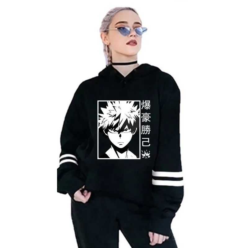 

Unisex Bakugo Hoodies Men Women My Hero Boku No Hero Academia Sweatshirts Tops Coats Oversized Anime Pullovers Harajuku Sudadera