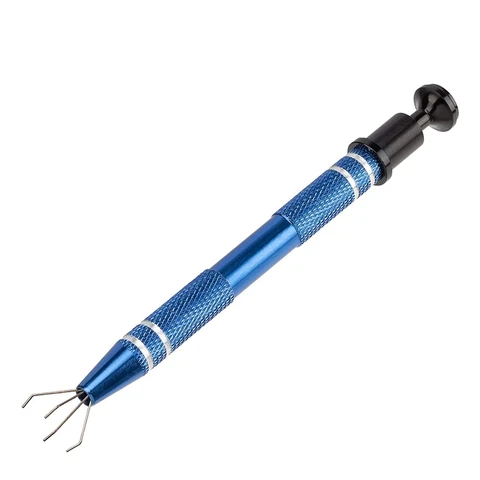 Steel 4-Claw Pick Up Tool, Claw Grabber For Tiny Objects- Electronic Components, Hex Nuts, Jewelry Making 1Pcs