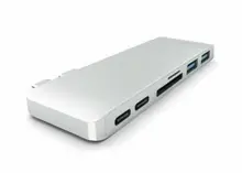 Lecteur Multiport 4K Type C pour MacBook Pro 6 en 1, adaptateur double Hub USB C