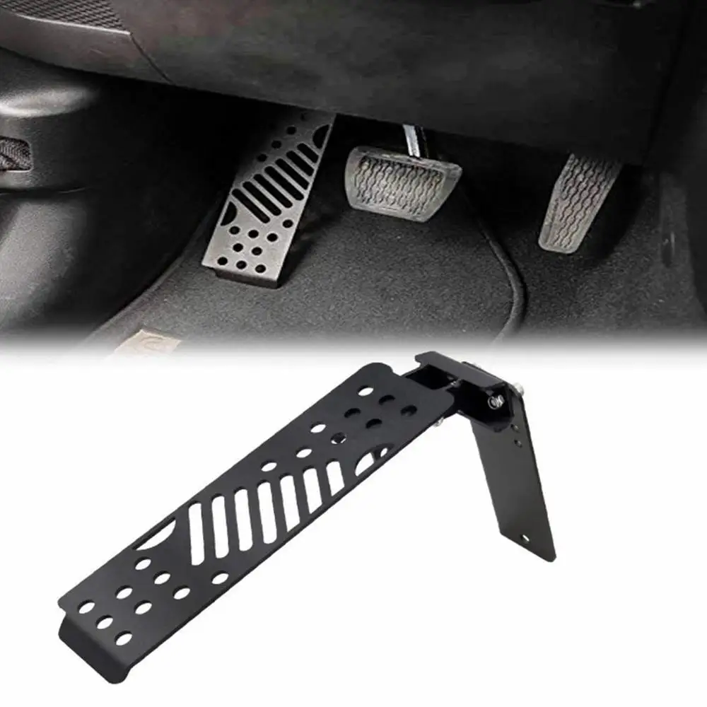Driver Side Dead Pedal Aluminum Alloy Car Left Foot Feet Rest Pedal Pad for Jeep Wrangler JL Accessories