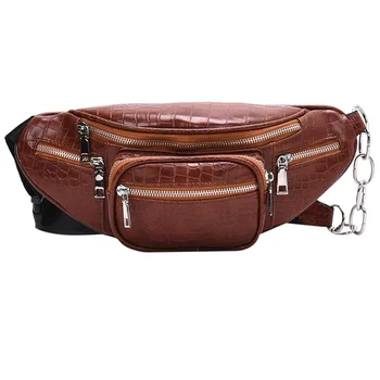 

Women Handbag Waist Bag Autumn and Winter Casual Retro Tide Bag 2019 New Fashion Crocodile Pattern Brand Shoulder Messenger Bag