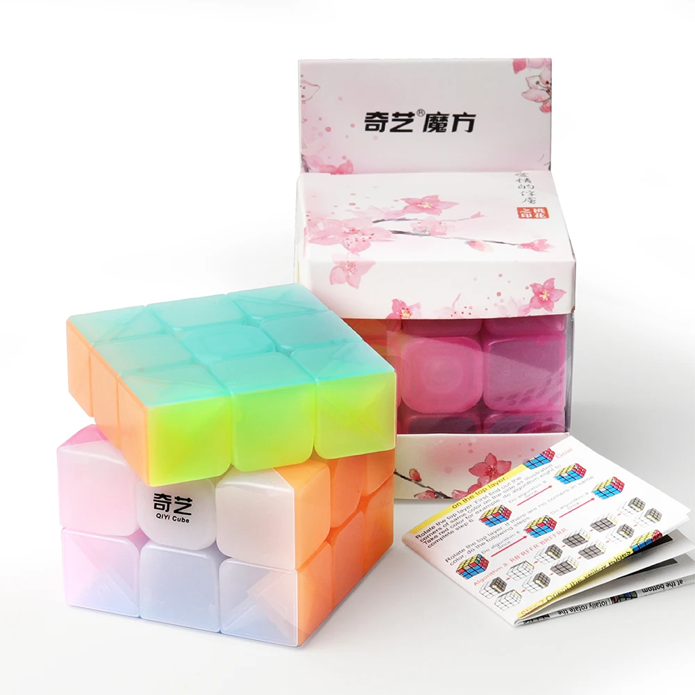 D-FantiX Qiyi Warrior W 3x3 скоростной куб 3x3x3 Stickerless Jelly Cube головоломка