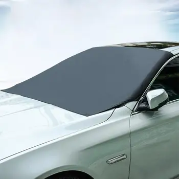 

Snow Blocking Frost Blocking Car Front Windshield Cover Car Clothing Car Cover Polyester Fabric Cover Universal 1 Pcs