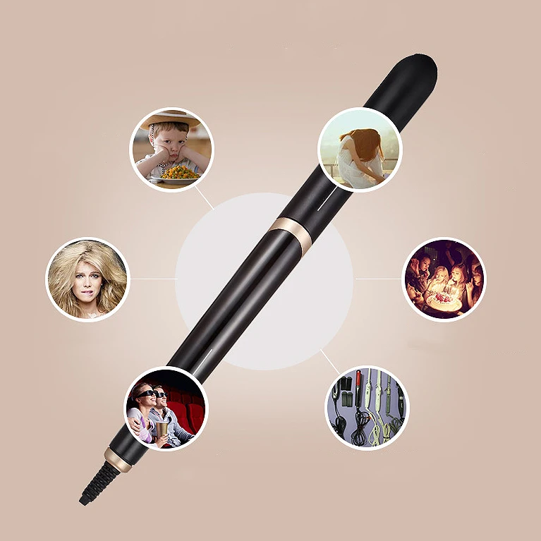 ABRA-Kemei KM-2219 Ceramic Hair Straightening Iron Flat Curling Hair Straightener Electric Irons Thermostatic Coating Styling To