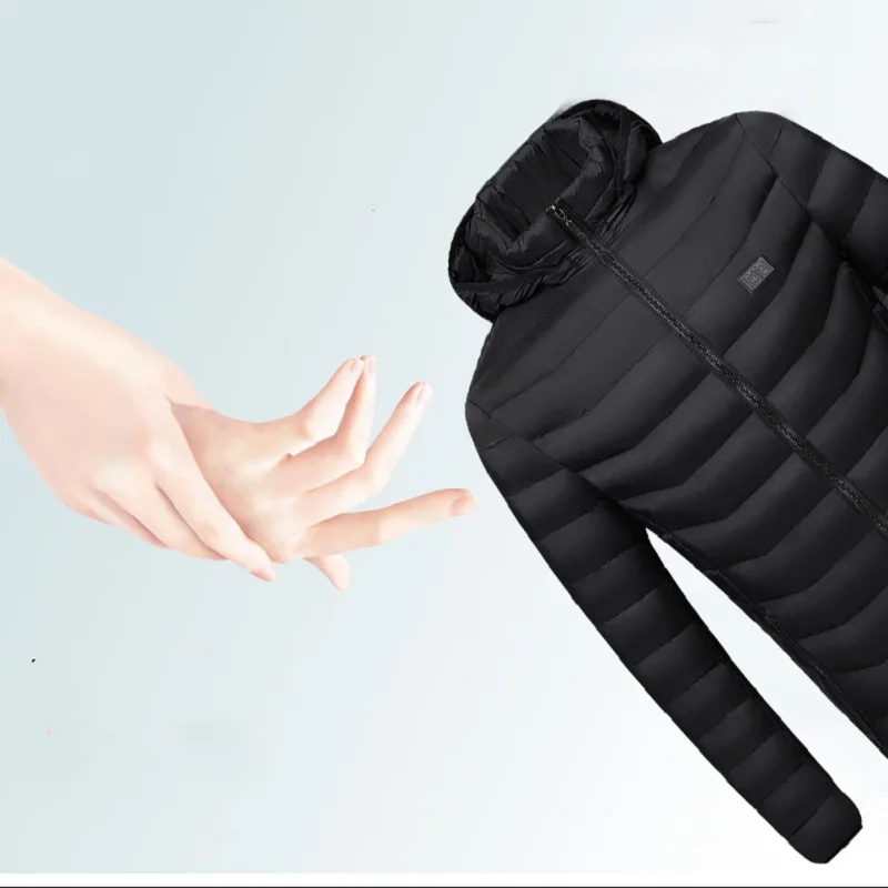 9 Areas Heated Jacket USB Men's Women's Winter Outdoor Electric Heating Jackets Warm Sports Thermal Coat Clothing Heatable Vest fleece jacket cotton jacket down jackets