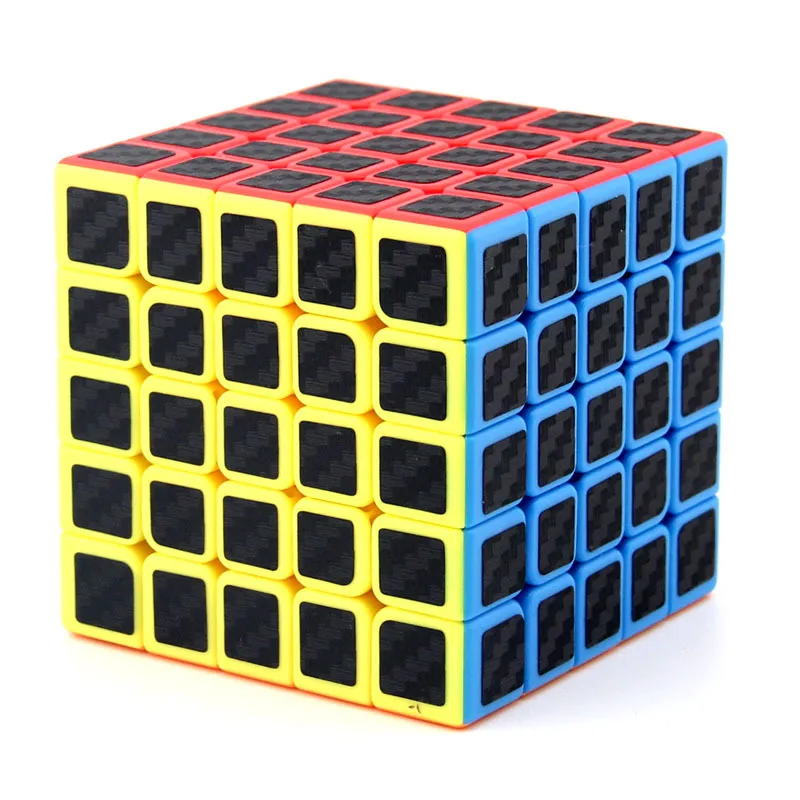 Meilong Dragon 5x5x5 углеродное волокно скорость магический куб 5x5 62 мм Moyu многоцветная 3D игра IQ твист кубик-головоломка игрушка головоломка подарок