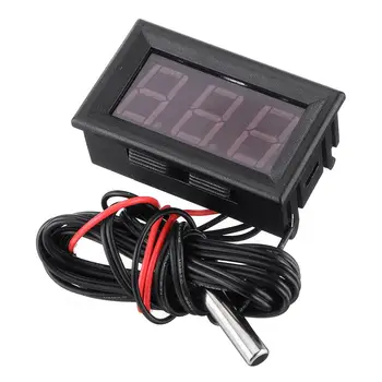 

12V LED Display Digital Temperature Meter -50°C to +110°C Thermometer Sensor Car Accessories LED Modules Equipments