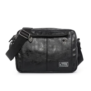 

Weysfor Vogue Men Messenger Bag PU Leather Waterproof Shoulder bag for Men Fashion Business Handbag Men Casual Crossbody Bags