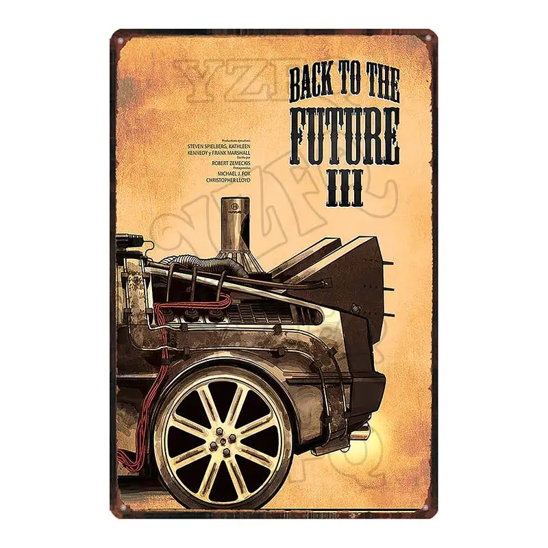 【YZFQ 】Future Classic Movie металлическая Оловянная табличка, металлическая винтажная настенная панель, кафе, магазин, домашнее искусство, ремесло, кино, Декор, 30X20 см, DU-6372A - Цвет: DU-6386