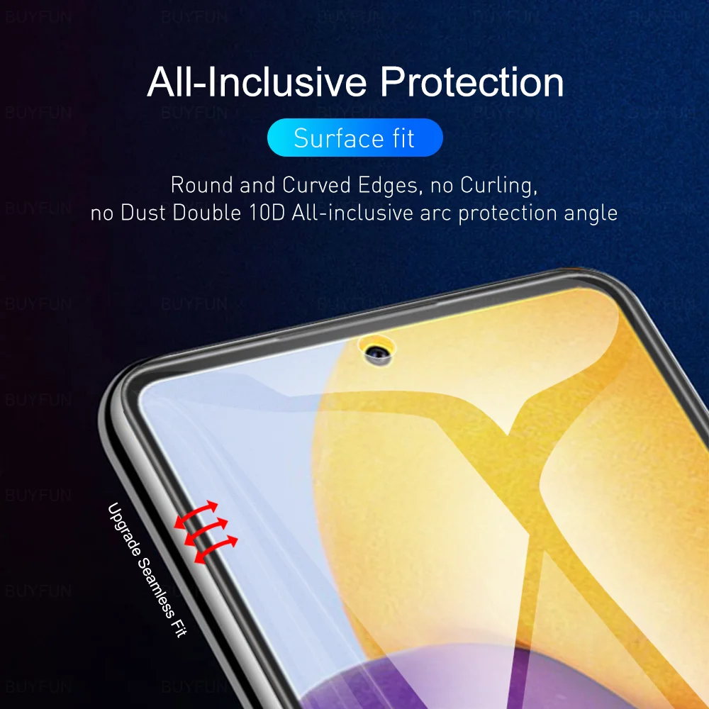 cell phone screen protector 6IN1 Hydrogel Film Full Protection For Samsung Galaxy A72 A52 A52S A42 A32 A22 A12 5G 4G Screen Protector Safety Protective Film glass cover mobile