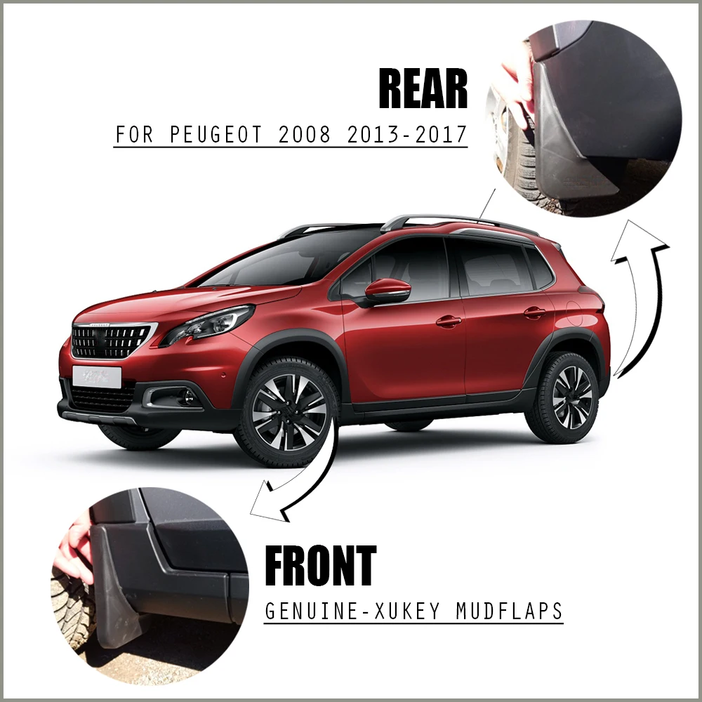 Для peugeot 2008 SUV Автомобильные Брызговики 2013- Брызговики переднее заднее литое