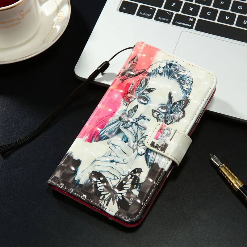9 Чехол-бумажник из искусственной кожи с 3d-рисунком для Leagoo Z15, откидной Магнитный чехол с отделением для карт, чехол для телефона s - Цвет: 9