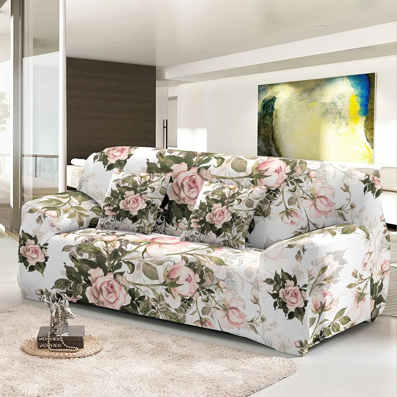 Wholesale Cheap Universal Sofa Cover Elastic 1/2/3/4 Seat High Quality Couch Covers Anti-dust Machine Washable Stretch Slipcover 2