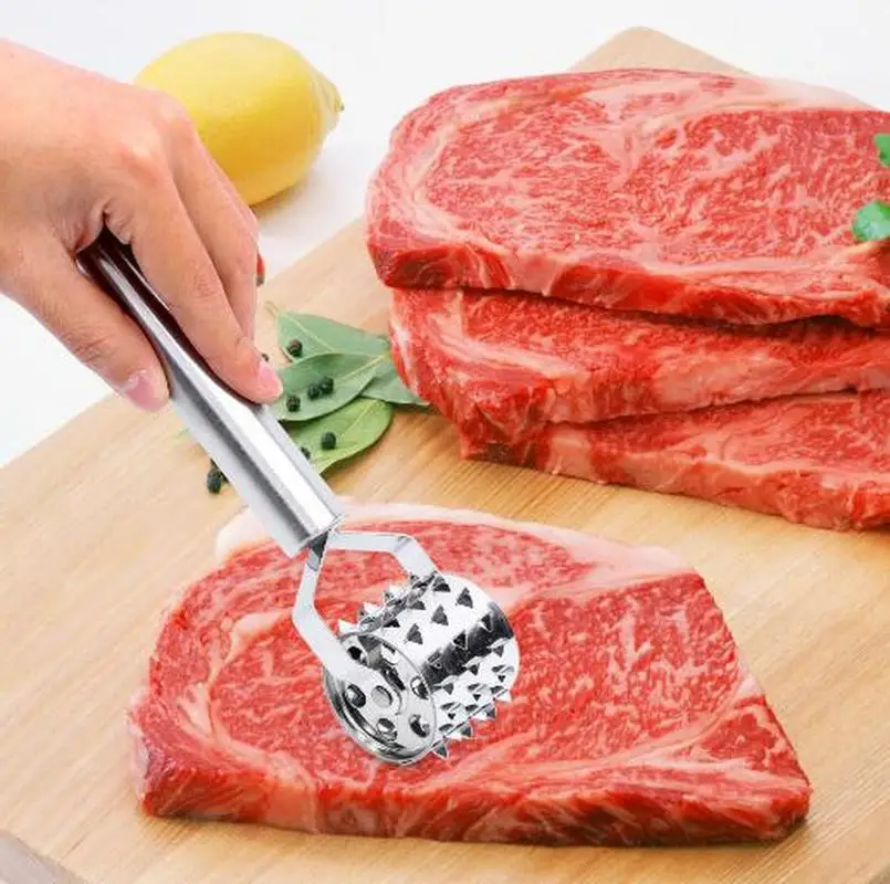 

Steak Pork Beef Meat Tender Roller Punch Needle Meat Tenderizer Kitchen Tool