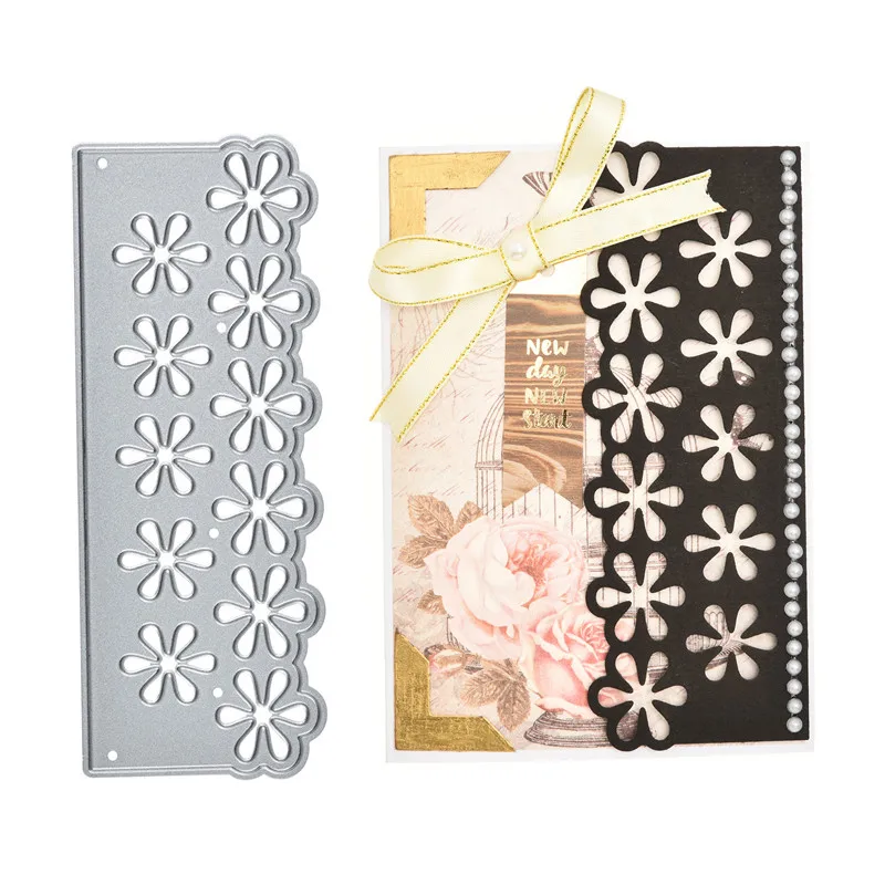 

Flower Edge Metal Cutting Dies Christmas Stencils for DIY Scrapbooking Embossing Paper Cards Die Photo Album Making