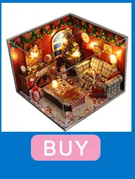 Кукольный дом Миниатюрный Кукольный кукольный домик CUTEBEE DIY с деревянная мебель для дома игрушки для детей подарок на день рождения H07