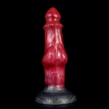 Dildo Animal Dog Penis Silicone G Spot Stimulating Huge Big Dick Suction Cup Anal Plug Sex Toys Masturbation Soft Stick Dildos 5