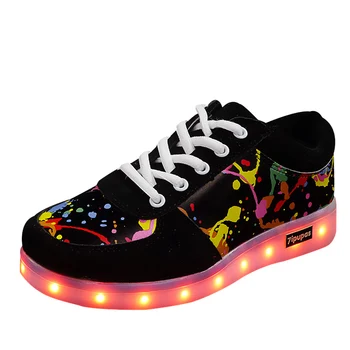 

JawayKids 11 colors led luminous shoes lovers led shoes for boys girls unisex glowing sneakers usb Light lumineuse sneakers kids