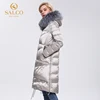 SALCO Free shipping The latest big-zipped pearl-cotton winter warm coat 2022 high-end real fur coat ► Photo 3/6