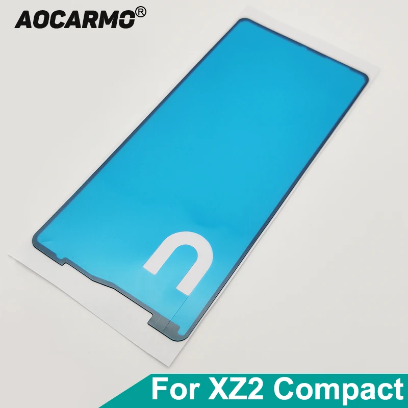 

Передняя рамка Aocarmo, ЖК-дисплей, клейкая наклейка для Sony Xperia XZ2 Compact Mini XZ2C H8324