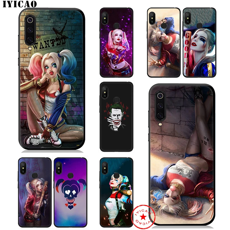 IYICAO Harley Quinn Suicide Squad Soft Case for Xiaomi Mi 10 A3 A2 Lite A1 CC9 CC9E 9T 9 8 6 SE Pro F1 Max 3 5X 6X MiA1 MiA2 |