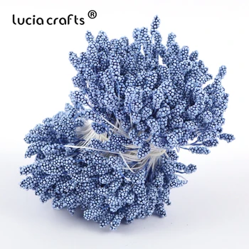 

Lucia crafts 14 Colors Pearl Stamen Handmade Artificial Flower For Wedding Decor 4mm Stamen Flower 288 pcs/lot D0712