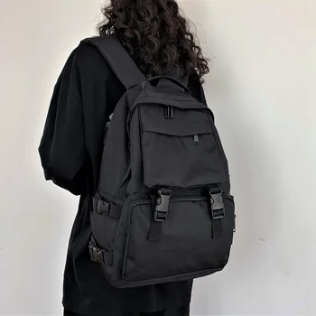 

Women's Backpack Korean-Style High School Student Large Capacity All-match Harajuku Style Tooling Bag Men's Fashion Schoolbag