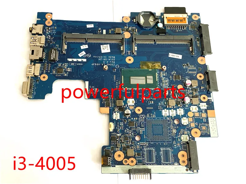 100% рабочая для hp 240 g3 материнская плата 14-r с i3-4005u процессор ZS040 LA-A993P 765364-601 765364-501