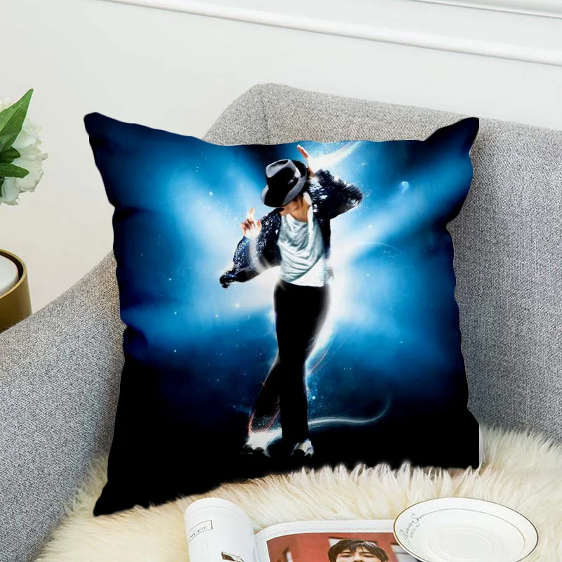 Michael Jackson Pillow Case Polyester Decorative Pillowcases Throw Pillow Cover style-3