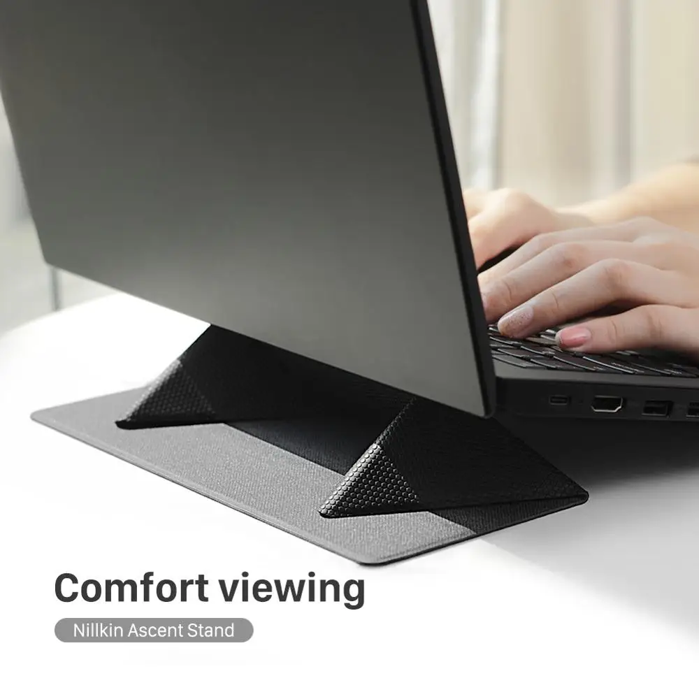 

Adjustable Laptop Stand Laptop Pad Adhesive Invisible Stands Folding Bracket Portable Tablet Holder For iPad MacBook Laptops
