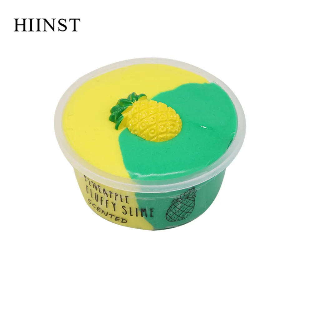 HIINST, рождественские игрушки, сделай сам, слизи, ананас, грязь, фрукты, мягкая игрушка для снятия стресса, подарок для детей, для взрослых, ароматизированный Лизун, снимает стресс, игрушки - Цвет: Green A