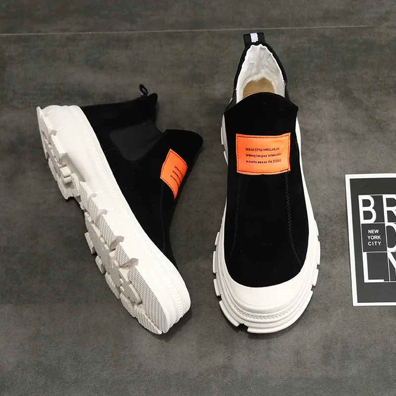 

Men Casual Shoes Fashion Sneakers Men Shoes Leather Shoes Men Sneakers Adult Footwear Trainers Men Vulcanized Shoes Thick Bottom