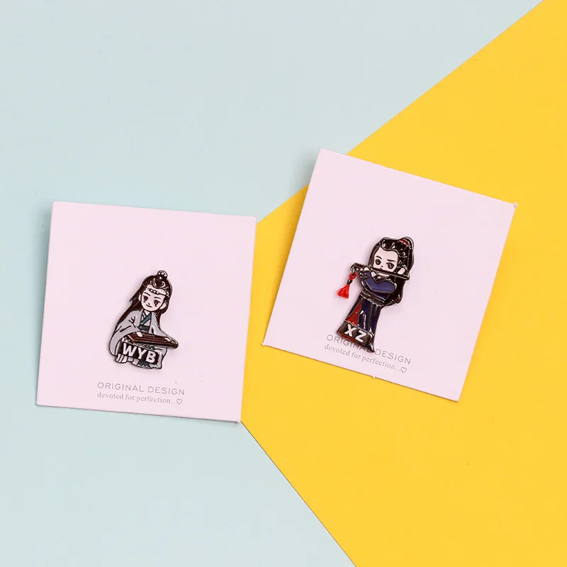 Grandmaster of Demonic Cultivation Chen Qingling Wei Wuxian Lan Wangji фигурка брошь значок булавка косплей реквизит аксессуар подарок