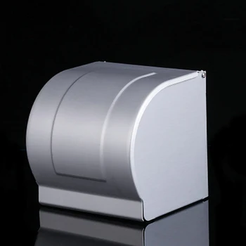 

Bathroom Hotel Rack Waterproof Space Aluminum Accessories Modern Dustproof Tissue Boxes Home Easy Install Toilet Paper Holder