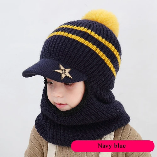 Baby Winter Hat Pom Pom Beanie Hats Baby Girl And Boy Hat With Warm Fleece Lining Caps For Kids Ht Hats Caps Aliexpress