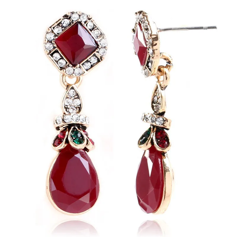 

Women Dangle Earrings Clips Popular Jewelry Retro Bohemian Drop Pendant Without Earrings Hot Selling Ear Clips Drop Earing