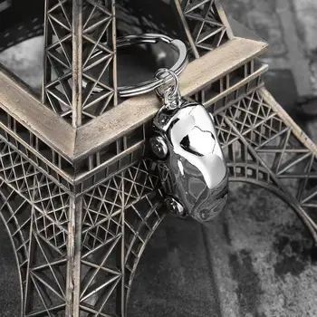

1Pcs Car Pendant Silver Metal Keyring Bag Hanging Keychain Gift Creative