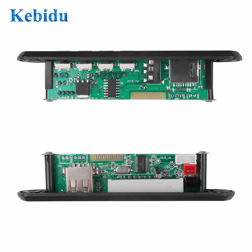 Kebidu DC 12 В в 5 MP3 WMA декодер плата беспроводной Bluetooth аудио модуль USB FM TF радио для